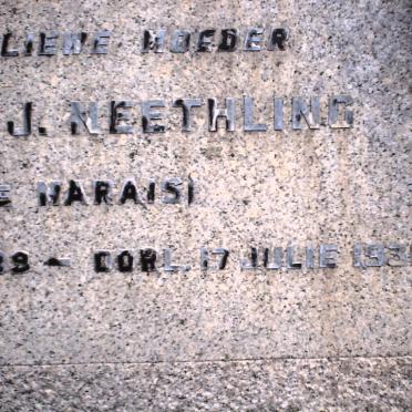 NEETHLING Maryna J. nee MARAIS 1889-1931_03