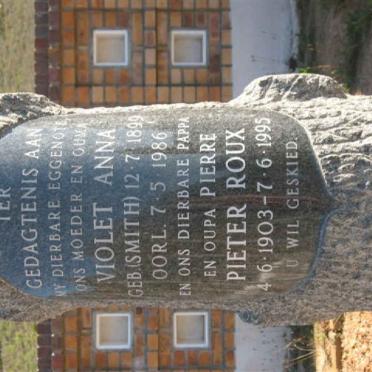 MALHERBE  Pieter Roux 1903-1995 &amp; Violet Anna SMITH 1899-1986