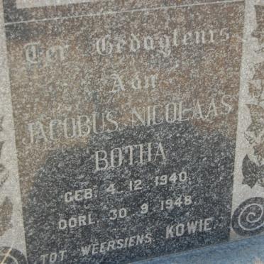 BOTHA Jacobus Nicolaas 1940-1948