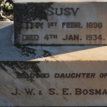 BOSMAN Susy 1898-1934