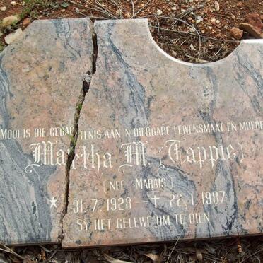 BOD Martha M., de nee MARAIS 1928-1987