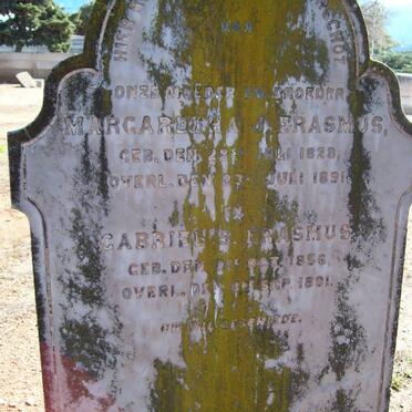 ERASMUS Margaretha J. 1828-1891 :: ERASMUS Gabriel S. 1856-1891