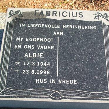 FABRICIUS Albie 1944-1998