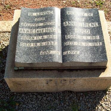 FICK Annie nee HUGO 1864-1952 :: HUGO Annie Irene 1891-1977