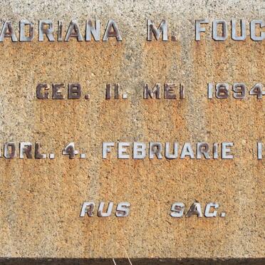 FOUCHE Adriana M. 1894-1928