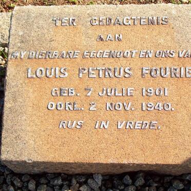 FOURIE Louis Petrus 1901-1940