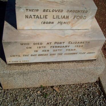 FORD Natalia Lilian nee HOME -1958