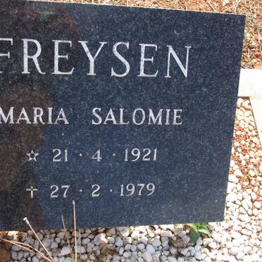 FREYSEN Maria Salomie 1921-1979