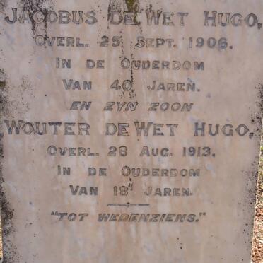 HUGO Jacobus de Wet -1906 :: HUGO Wouter de Wet -1913