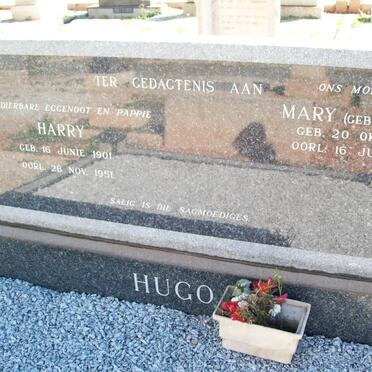 HUGO Harry 1901-1951 &amp; Mary SIMPSON 1901-1999