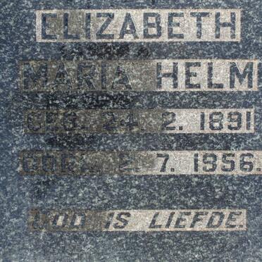 HELM Elizabeth Maria 1891-1956
