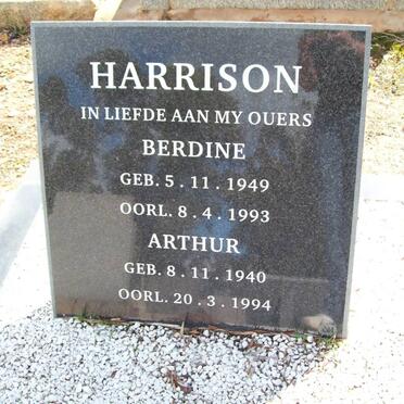 HARRISON Arthur 1940-1994 &amp; Berdine 1949-1993