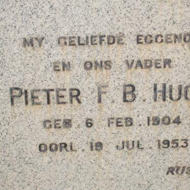 HUGO Pieter F.B. 1904-1953 &amp; Susanna S.M. 1908-1975 :: HUGO Daniel Frederick 1931-1986