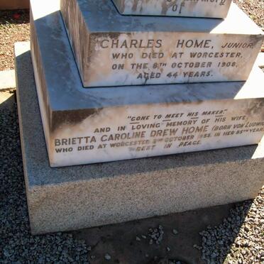 HOME Charles -1908 &amp; Brietta Caroline Drew VON LUDWIG -1955