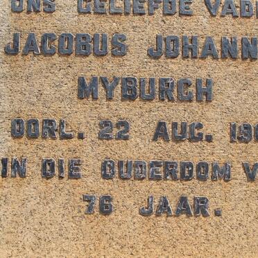 MYBURGH Jacobus Johannes -1962