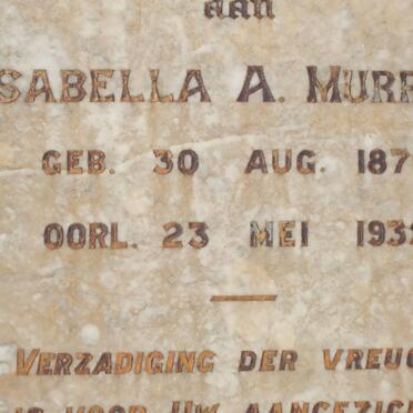 MURRAY Isabella A. 1870-1935