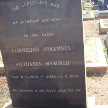 MYBURGH Cornelius Johannes Stephanus 1906-1959