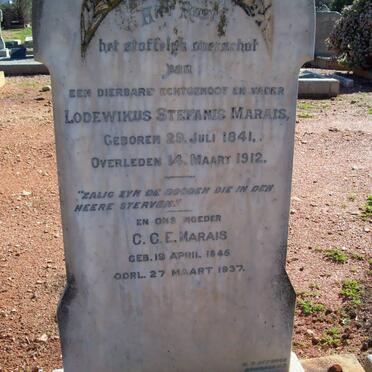 MARAIS Lodewikus Stefanis 1841-1912 &amp; C.C.E. 1846-1937