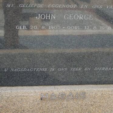 MARAIS John George 1905-1958