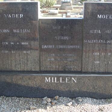 MILLEN John William 1860-1937 &amp; Alida Jacomina Magdalena ROSSOUW 1859-1938 :: MILLEN Daniel Christoffel 1903-1967
