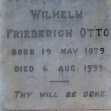 OTTO Wilhelm Friederich 1879-1935