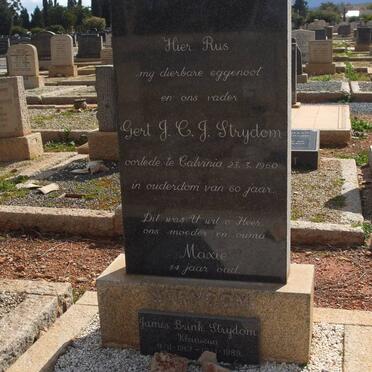STRYDOM Gert J.C.J. -1960 &amp; Maxie :: STRYDOM James Brink 1967-1989