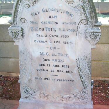 TOIT S.F., du 1832-1904 &amp; M.G. ROUX 1833-1911
