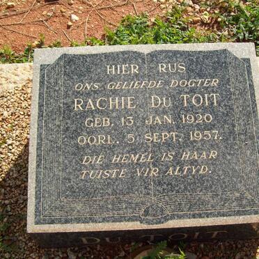 TOIT Rachie, du 1920-1957