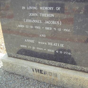 THERON Johannes Jacobus 1903-1961 &amp; Annie HEATLIE 1905-1998