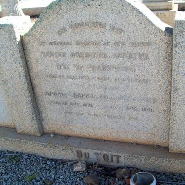 TOIT Andries Daniel Jacobus 1875-1951 &amp; Hester Dorothea Susanna VAN JAARSVELD 1877-1949