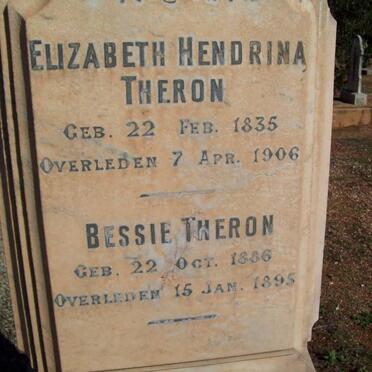 THERON Elizabeth Hendrina 1835-1906 :: THERON Bessie 1886-1895