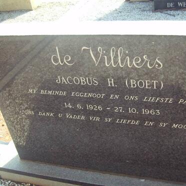 VILLIERS Jacobus H., de 1926-1963