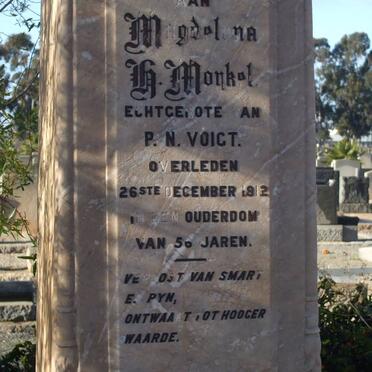 VOIGT Pieter -1940 &amp; Magdalena H. nee MORKEL -1912