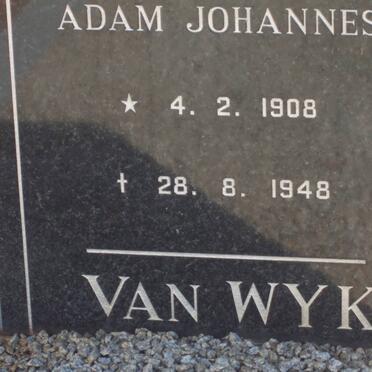 WYK Adam Johannes, van 1908-1948
