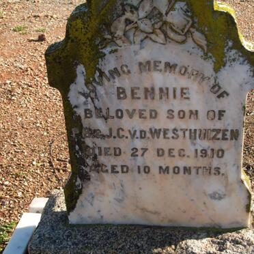 WESTHUIZEN Bennie, v.d. -1910