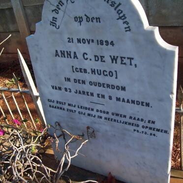 WET Anna C., de nee HUGO -1894