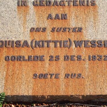 WESSELS Louisa -1932