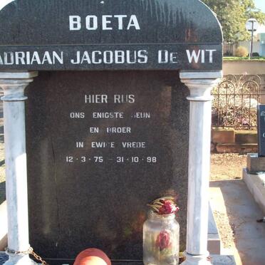 WIT Adriaan Jacobus, de 1975-1998