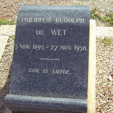 WET Philippus Rudolph, de 1895-1958