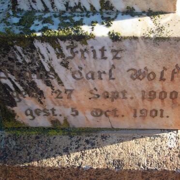 WOLFF Fritz Frans Carl 1900-1901