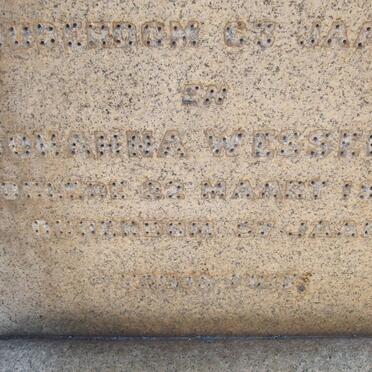 WESSELS Phillipus -1924 &amp; Johanna -1925