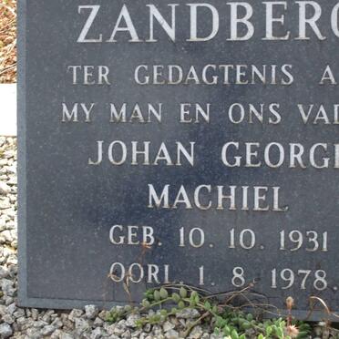 ZANDBERG Johan George Machiel 1931-1978