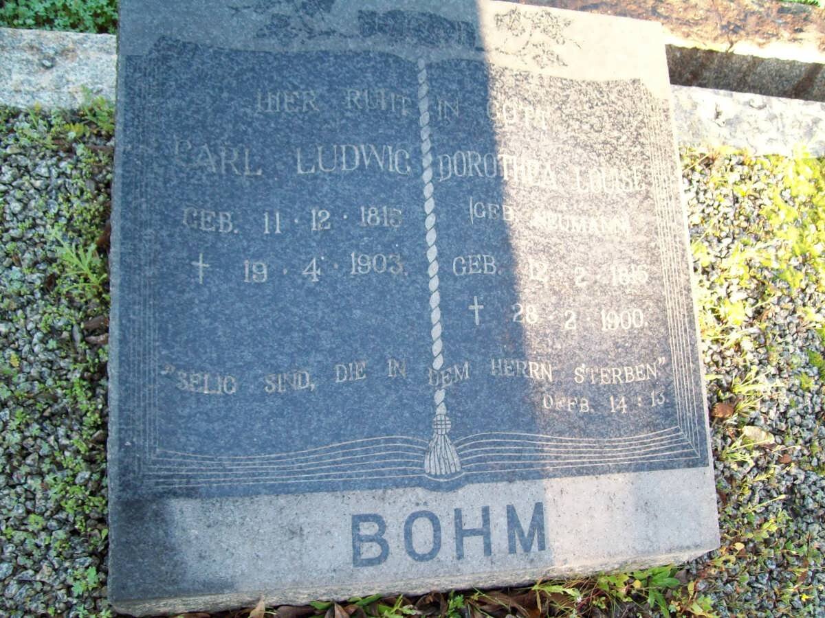 BOHM Carl Ludwig 1813-1903 & Dorothea Louise NEUMANN 1815-1900