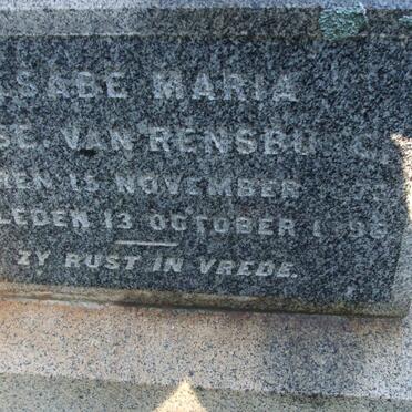 RENSBURG Elsabe Maria, Janse van ??-??