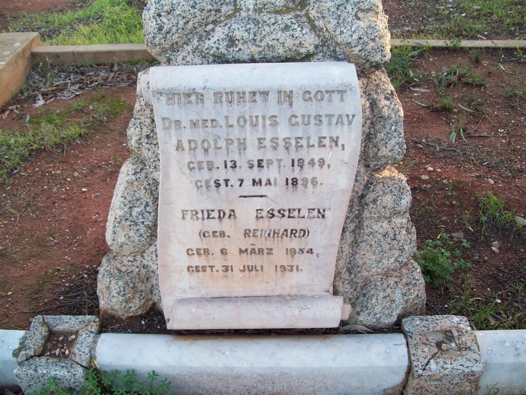 ESSELEN Louis Gustav Adolph 1849-1896 & Frieda REINHARD 1854-1931