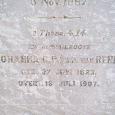 KNOBEL Johanna C.P. nee VAN RENETT  1823-1907