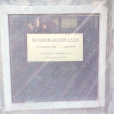 VOS Hendrik Jacobus 19??-20??