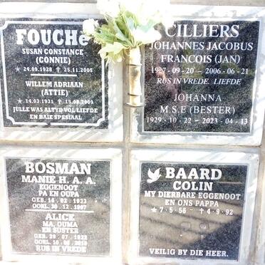 FOUCHE :: CILLIERS :: BOSMAN :: BAARD :: BESTER