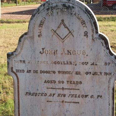 ANGUS John 1872-1901