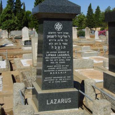 LAZARUS Lipman -1940